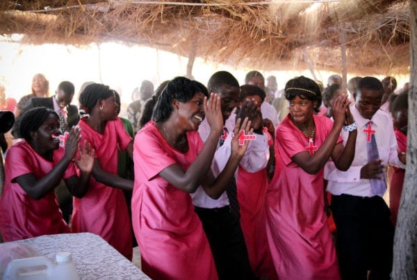 Worshipping in Zambia