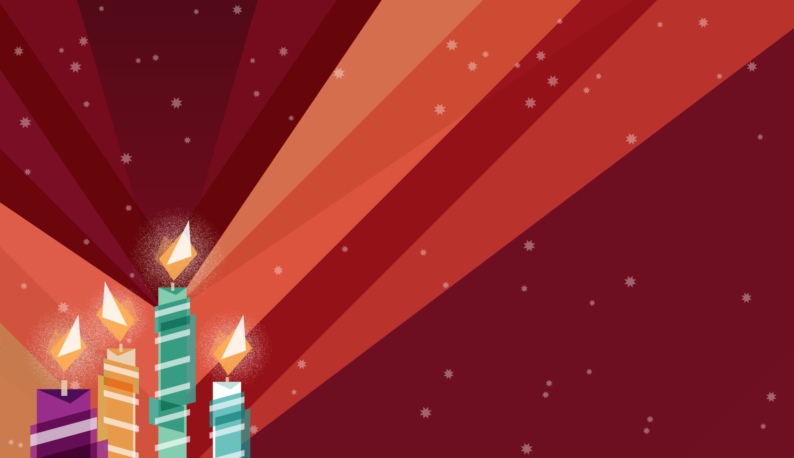 Advent candle illustration