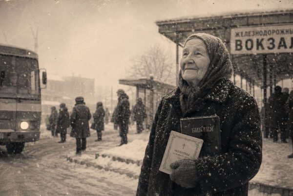 snowy Russian street