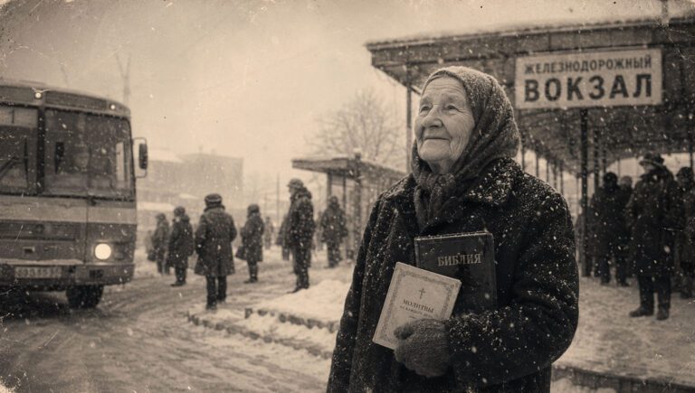 snowy Russian street